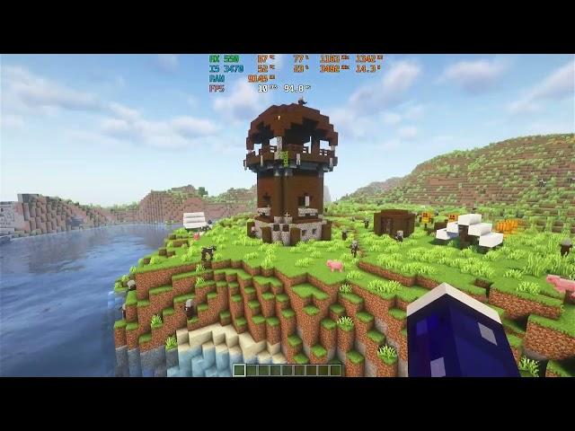 Minecraft Optifine 1.20.6 On Core I5 3470 RX 550 4GB Ram 16GB || Test Game I5 3470 RX 550 4GB #8