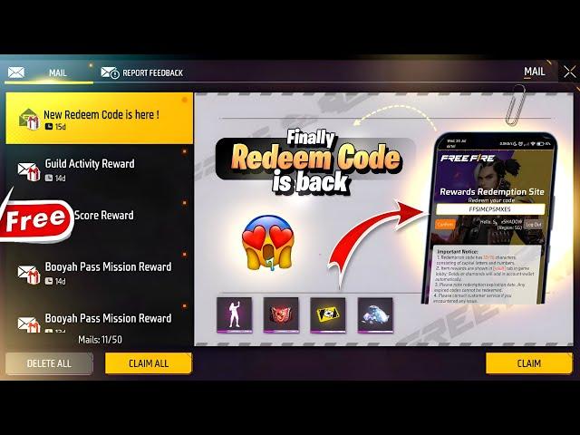 REDEEM CODE IS BACK