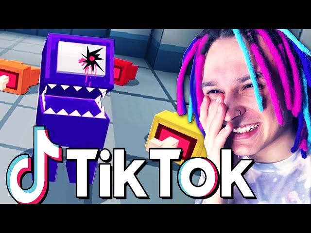 ПЕРВЫЙ РАЗ СМОТРЮ TIK TOK ПРИКОЛЫ ПО AMONG US МАЙНКРАФТЕ!