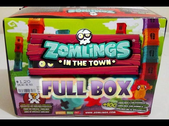 Zomlings in the town FULL BOX  Blind Bag Opening | Birdew Reviews