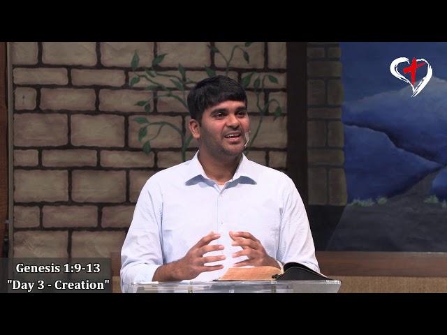 Day 3 - Creation - Genesis 1:9-13 | { Bro.Praveen } | Heavenly Grace Indian Church |