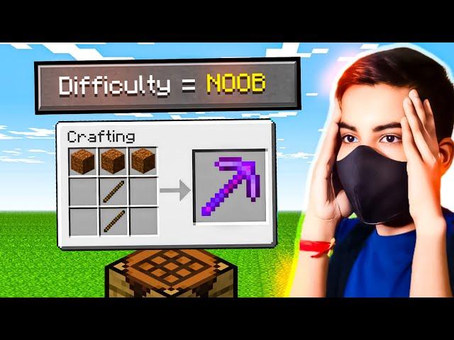 Minecraft But Its Super NOOB Difficulty!