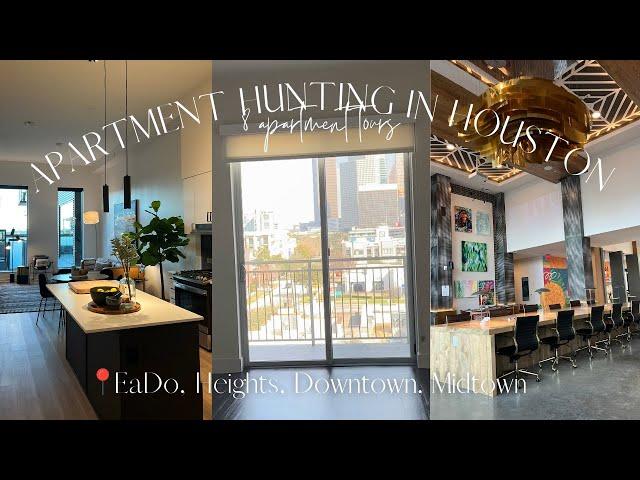 I'M MOVING | APARTMENT HUNT WITH ME: touring 8 apartments in Houston