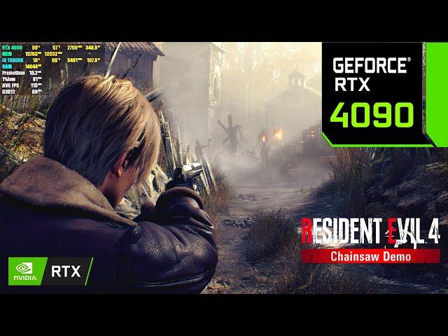 Resident Evil 4 : Chainsaw Demo | RTX 4090 24GB ( 4K Maximum Settings RTX ON )