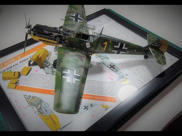 Eduard 1/32 Bf 109E-3 (Part 4: Painting and weathering the kit)