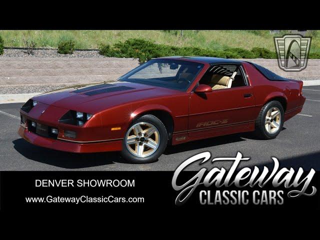 1741-DEN 1987 Chevrolet Camaro IROC Z Gateway Classic Cars of Denver