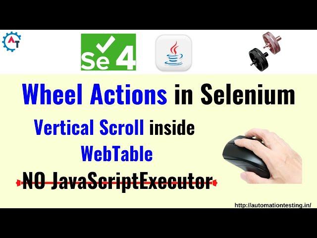 How to Scroll inside the WebElement in Selenium | Scroll inside WebTable | WebTable Vertical Scroll