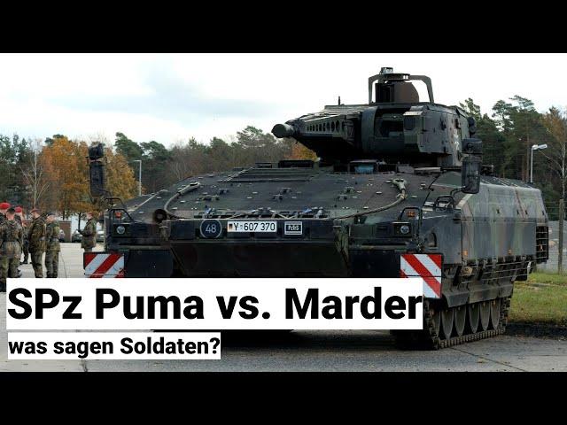 Schützenpanzer Puma: Was sagt die Truppe? Vor- und Nachteile zum SPz Marder