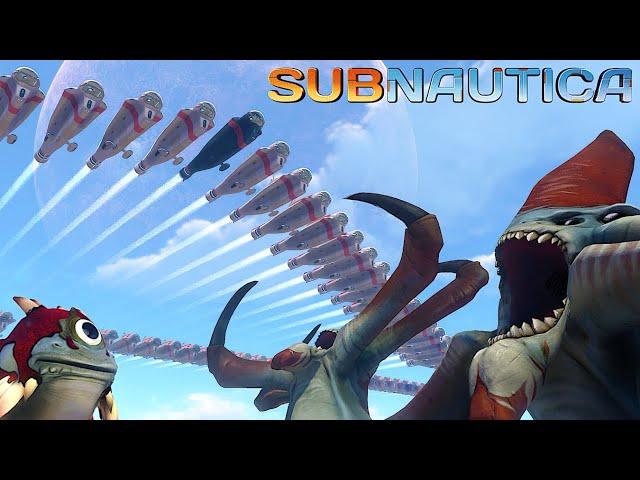 100 CYCLOPS SUBMARINES vs. 1000 Reaper Leviathans (Subnautica)