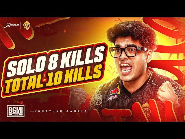 SOLO 8 KILLS DOMINATION | JONATHAN IS BACK | BGMI