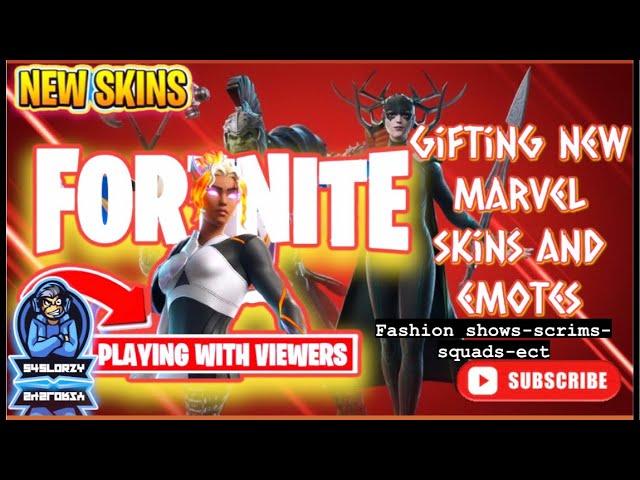 LIVE - FORTNITE X MARVEL update with battle pass and Skin giveaway #viral #fortnite #shorts #fyp