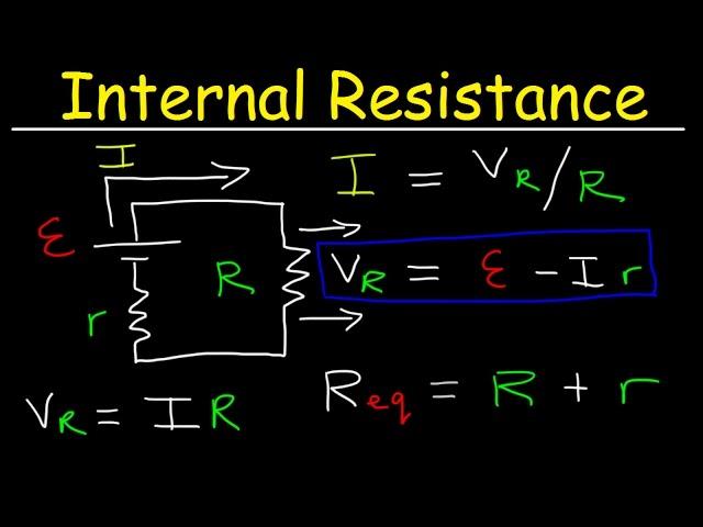 Internal Resistance of a Battery, EMF, Cell Terminal Voltage, Physics Problems