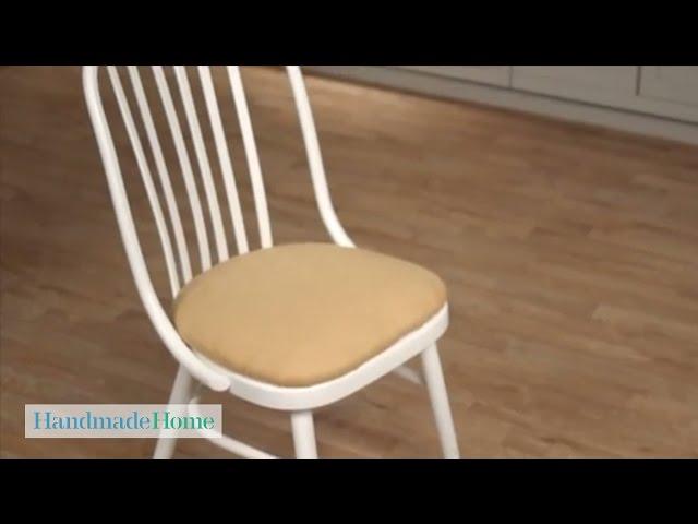 Upholstering a Vanity Chair - Handmade Home - Martha Stewart