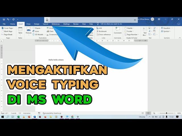 Tutorial Cara Mengaktifkan Voice Typing di Ms Word - Mengetik Pakai Suara