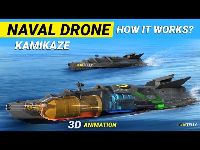 Naval Kamikaze Sea Drone How it works using Starlink Satellite