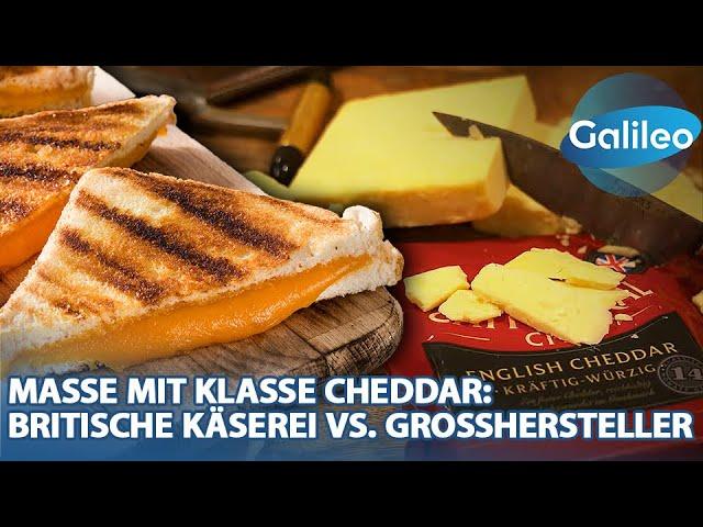 Masse mit Klasse Cheddar: Britische Käserei vs. Großhersteller