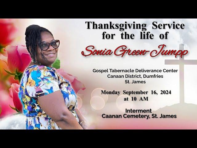 Celebrating the life of Sonia Green-Jumpp