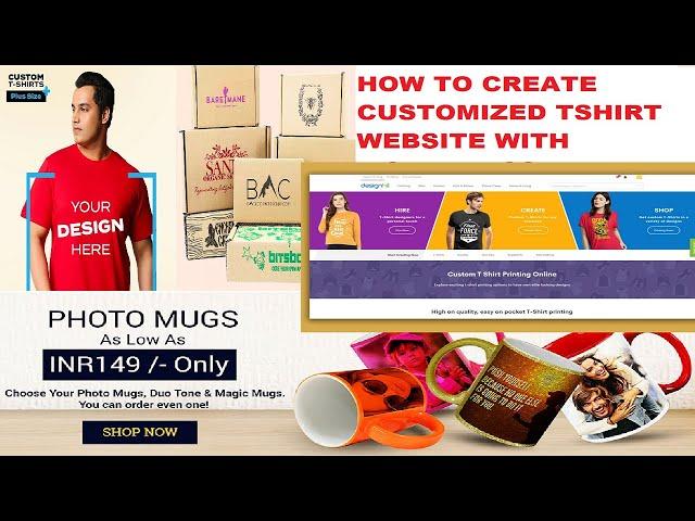 How to create a printing Website with WordPress | Print customized tshirt,cartoon box.Cup etc