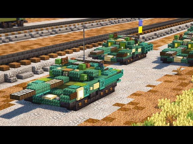 Minecraft T-64BV T-64BM2 Ukraine Tank Tutorial