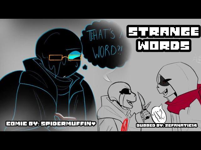 Strange Words //Comic Dub// (Undertale AU Sanses)