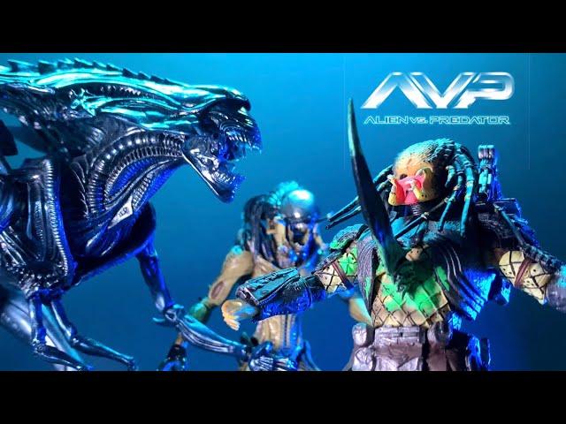 Wolf Predator, Scar Predator vs Queen alien , Predalien Stop-Motion