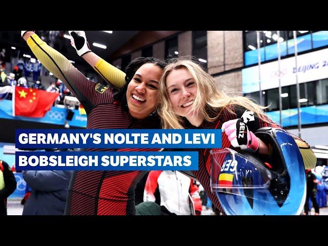 Germany take gold & silver!  | Bobsleigh Beijing 2022 | 2-Woman highlights