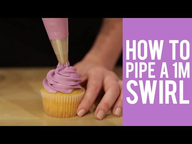 How to Pipe the Perfect Cupcake Swirl with Tip 1M