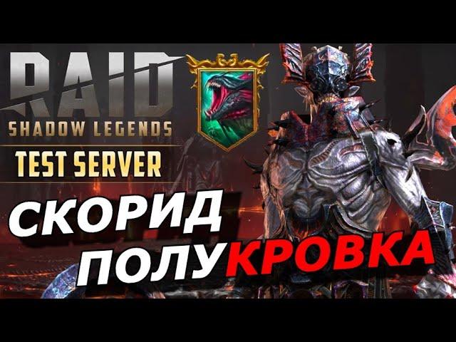 RAID: СКОРИД ПОЛУКРОВКА - ГИДРА  ПАУЧИХА  ТЕСТ УРОНА ( ГАЙД / ОБЗОР ) | Skorid the Halfspawn