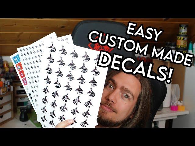 How to Make Custom Made Decals for Your Miniatures