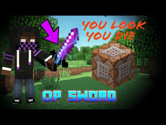 MCPE Tutorials: The Most OP sword ever!!!!! | Command Blocks