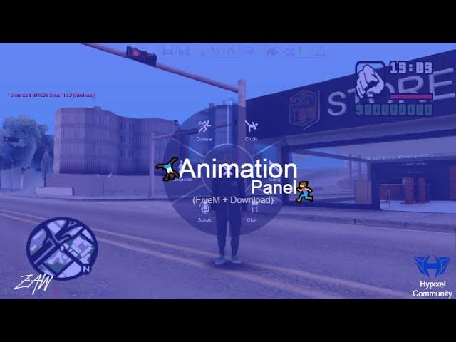 [MTA:SA]  ‍️ Animation Panel Do FiveM V2‍️ (Download)