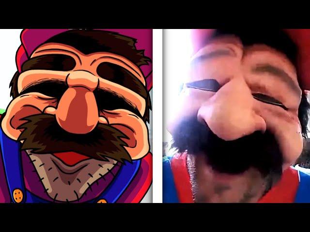 Ring Cam Mario - FNF Mod VS Original FGTeeV Comparison