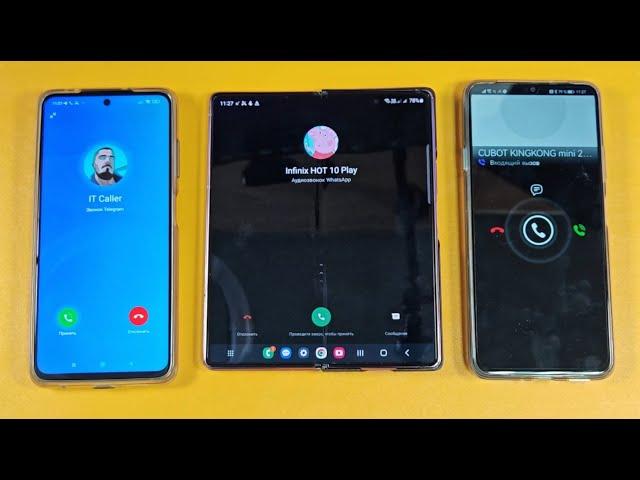 TELEGRAM VS WHATSAPP VS VIBER INCOMING CALL XIAOMI SAMSUNG HUAWEI AT THE SAME TIME