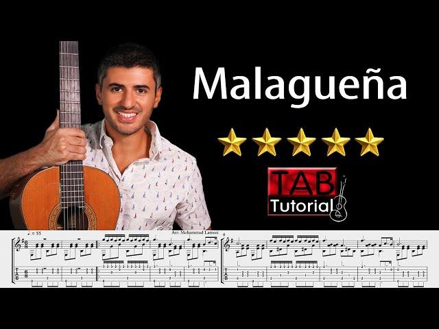 Malagueña | Fingerstyle Guitar Tutorial + Sheet & Tab