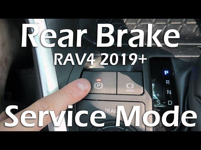 Toyota RAV4 (2019-2025): Rear Brake Service Mode. EPB Actuator Release. No TechStream!