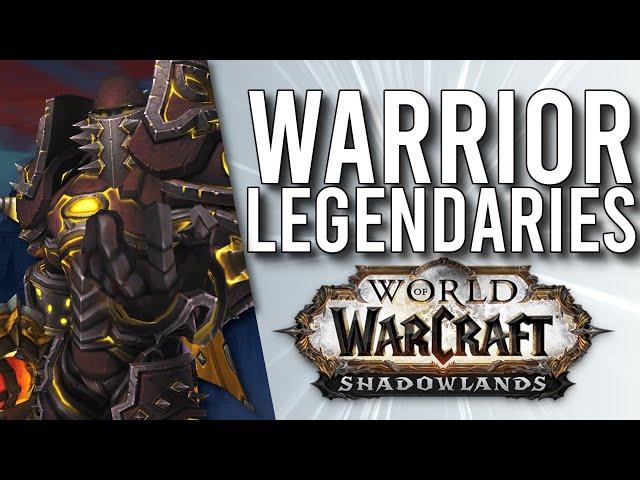 These Look SO GOOD! Shadowlands WARRIOR Legendaries! - WoW: Shadowlands Alpha