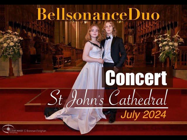 Amalia Safonova and Artemii Safonov. Concert at St John's Anglican Cathedral. July 2024