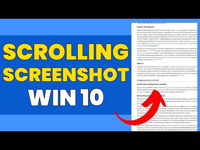 How To Take Long Scrolling Screenshot In Laptop Windows 10 [Step By Step]