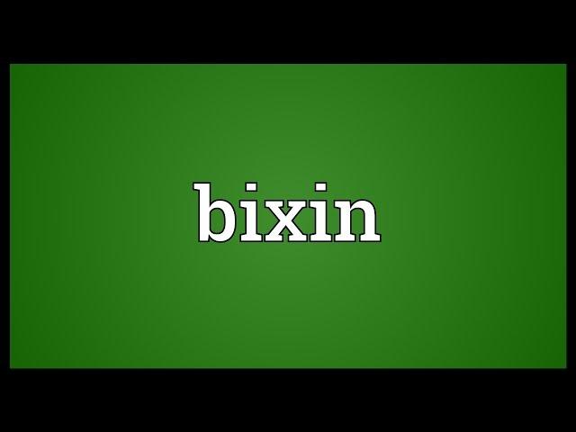 Bixin Meaning