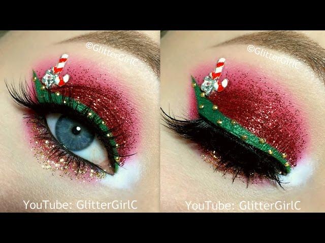 Glitter Glam Christmas Makeup