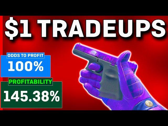 The MOST PROFITABLE CS2 Trade Ups UNDER $1! (NO RISK)