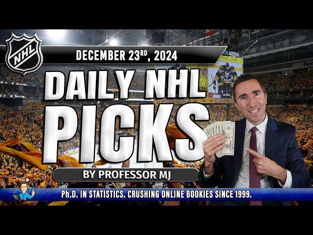 NHL PICKS TODAY | BEST 3 BETS FOR TONIGHT'S GAMES (December 23rd) #nhlpicks