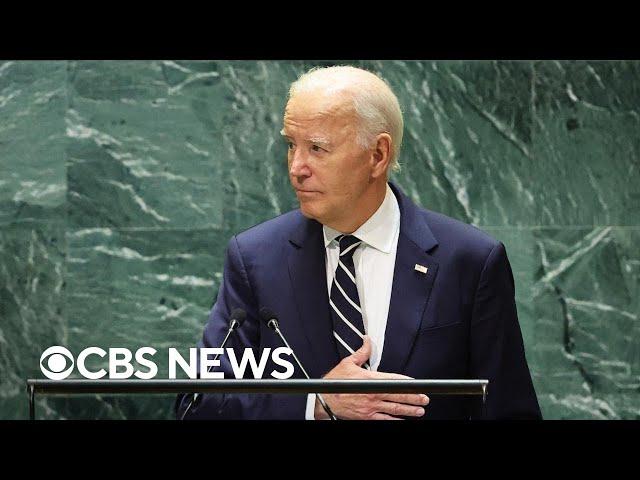 Biden's final U.N. address as president acknowledges world despair