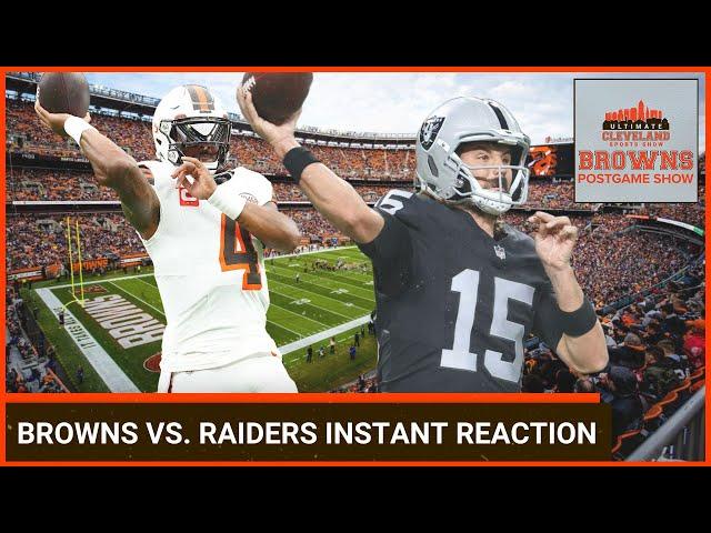 CLEVELAND BROWNS VS. LAS VEGAS RAIDERS INSTANT REACTION: Deshaun Watson plays well; CLE still loses