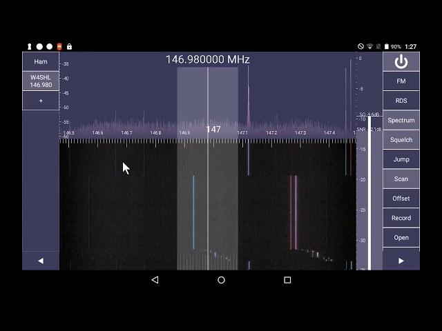 Using the RTL-SDR dongle with SDRTouch for Android