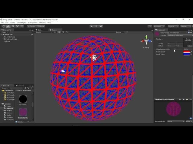 Unity geometry shader : Wireframe