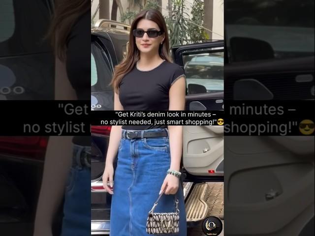 kriti's denimskirt look#style#grwm#outfit#ideas#shorts#youtubeshorts#subscribe#amazon#kritisanon