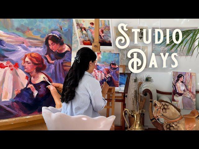 Stop Comparing, Focus on Yourself & Live better ⭐ Oil Painting & exploring new Hobby  Cozy Art Vlog