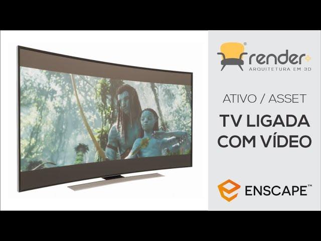 Enscape | Ativo novo: TV Ligada com Vídeo