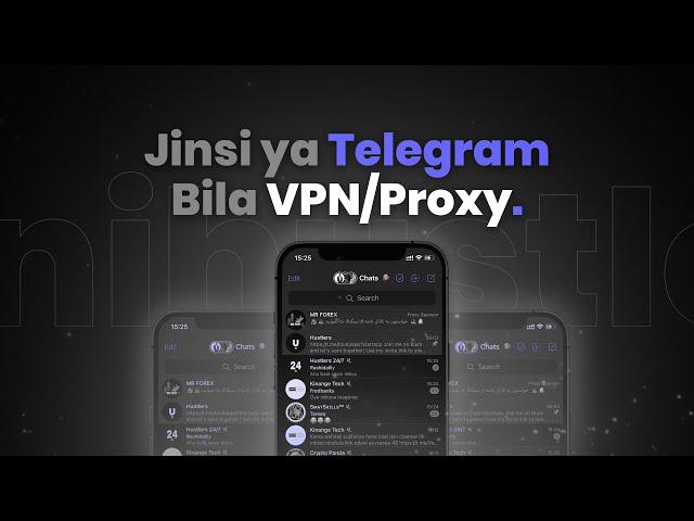 Jinsi Ya Kutumia Telegram Bila Kulipia VPN/Proxy Tanzania | iPhone Tutorial | #unihustler